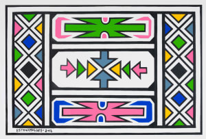 Esther Mahlangu; Untitled
