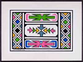 Esther Mahlangu; Untitled