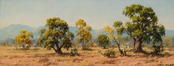 Otto Klar; Trees in a Landscape