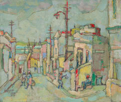 Gregoire Boonzaier; Table Bay Dist. Six/Tafelbaai vanaf Dist. Ses