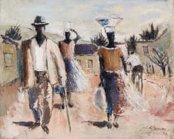 Gerard Sekoto; Walking Figures