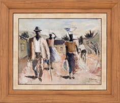 Gerard Sekoto; Walking Figures
