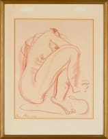 Irma Stern; Crouching Nude Figure