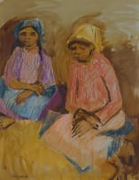Marjorie Wallace; Two Seated Women