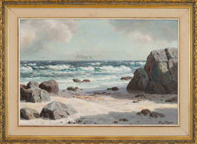Roy Taylor; Coastal Landscape with Boulders