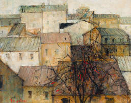 Michel de Gallard; Maisons en Banlieue (Houses in the Suburbs)