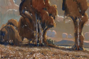 Sydney Carter; Trees in a Landscape