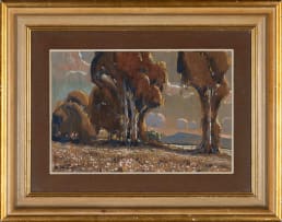 Sydney Carter; Trees in a Landscape