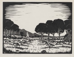 David Botha; Landscape with Trees
