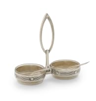 A WMF silver-plated condiment stand, Germany, 20th Century