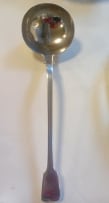 A Cape silver fiddle pattern soup ladle, Johan Hendrik Vos, c.1806-1849