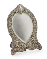An Edward VII silver mounted easel-back mirror, William Comyns & Sons, Birmingham, 1901