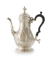A George II silver hot water jug, Thomas Mason, London, 1755