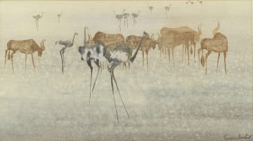 Gordon Vorster; Antelope and Ostriches