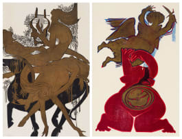 Raymond Andrews; Nudes on a Horse; Angel and Mary, two