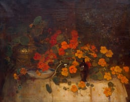 Frans Oerder; Still Life with Nasturtiums