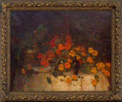 Frans Oerder; Still Life with Nasturtiums