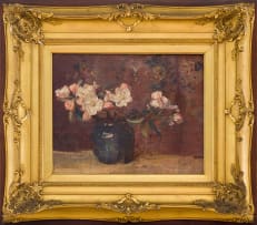 Frans Oerder; Stillewe met Appel Bloeisels (Still Life with Apple Blossoms)