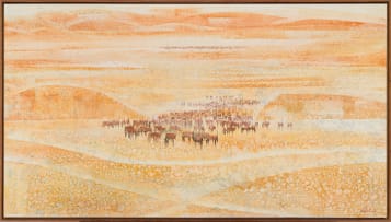 Gordon Vorster; Antelope in a Desert Landscape