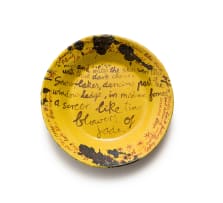 Hylton Nel; Yellow bowl with text