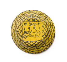 Hylton Nel; Yellow bowl with text