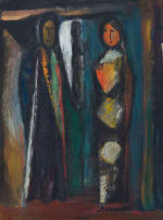 Pranas Domsaitis; Two Figures in Soft Light