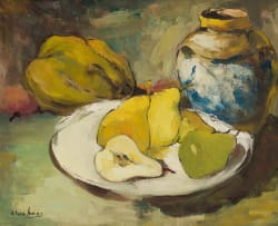 Alexander Rose-Innes; Still Life with Fruit and Vase
