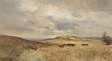 Christopher Tugwell; Landscape with Cattle