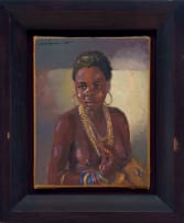George Milwa Mnyaluza Pemba; Portrait of an African Woman Wearing Beads