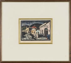 Gregoire Boonzaier; Cape Street Scenes with Figures, four