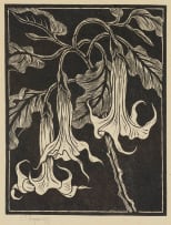 Gregoire Boonzaier; Lilies; Sunflowers; Fuchsia; Moonflowers, four