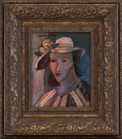 Christo Coetzee; Portrait of a Woman in a Hat