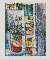 Solomon Siko; A View Through the Window; African Sunrise (recto), African Sunrise Study (verso), two