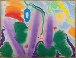 Kevin Atkinson; Abstract in Purple and Green
