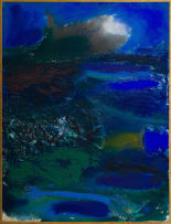 Kevin Atkinson; Abstract Composition in Blue and Green