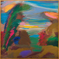 Kevin Atkinson; Abstract Riverside Tree