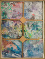 Kevin Atkinson; Abstract Sunset, diptych