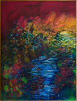 Kevin Atkinson; Abstract Sunset, diptych