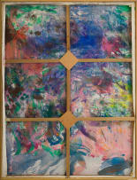 Kevin Atkinson; Abstract Sunset, diptych