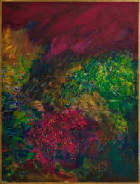 Kevin Atkinson; Abstract Sunset, diptych
