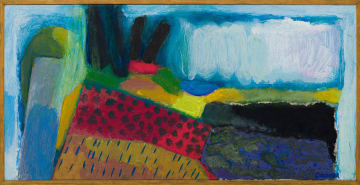 Lettie Gardiner; Abstract in Red and Blue