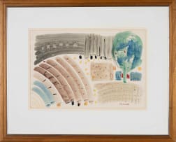 Charles Gassner; Abstract Farm Scene
