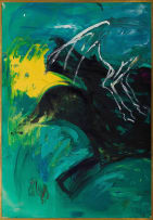 Jo Smail; Abstract Forms, diptych