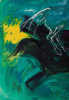 Jo Smail; Abstract Forms, diptych