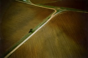 Herman Potgieter; Aerial View of a Farm Landscape II