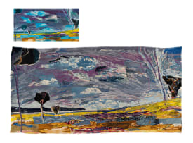 Andrew Verster; Tapestry of Field and Trees; Study for Tapestry of Field and Trees, two