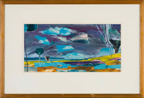 Andrew Verster; Tapestry of Field and Trees; Study for Tapestry of Field and Trees, two