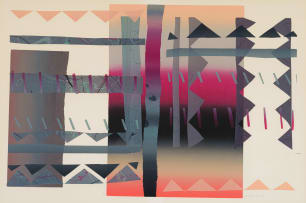 Gail Altschuler; Abstract Composition with Triangles