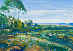 Gerhard Batha; Farm Cottages in an Extensive Landscape
