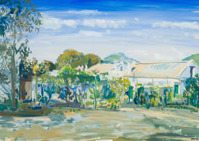 Gerhard Batha; Landscape with Cottage